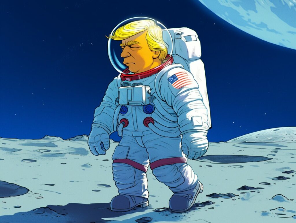 i.am .alex .j Donald Trump as a Simpsons character wearing space 1918d3dd ea2c 4489 a4b8 2c7c81e549b1 | DIGITALHANDWERK