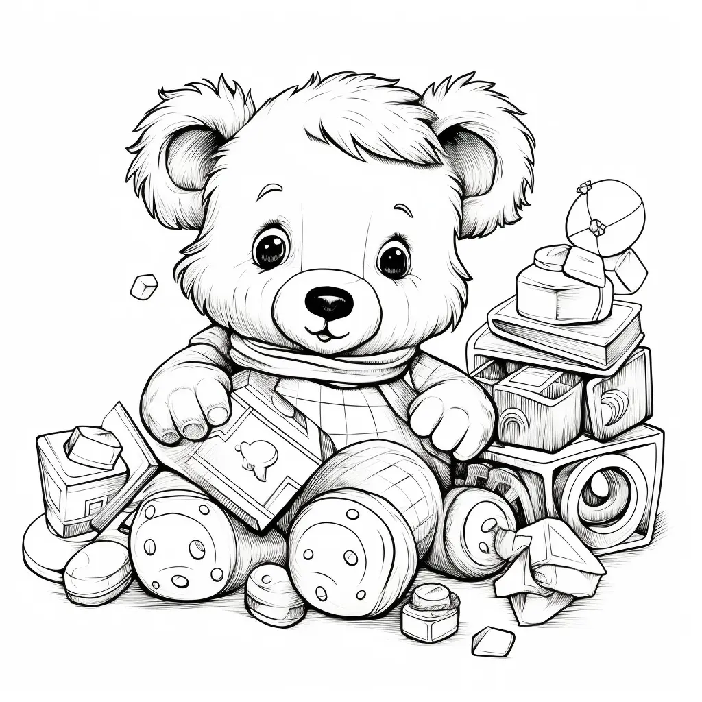 i.am .alex .j coloring page portrait of cute teddybear playing wi 1e0ea905 ae5d 4ced 81c0 3d2931eaec7c.jpg | DIGITALHANDWERK