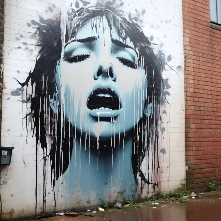 i.am .alex .j graffiti of a crying woman by Banksy 8e665da7 bc80 42de b8c5 ccc05e2744b7 | DIGITALHANDWERK