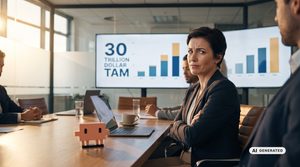 Geschäftsleute im Meeting mit Diagramm
