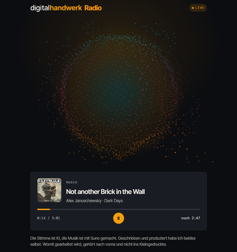 digitalhandwerk Radio mit Musik