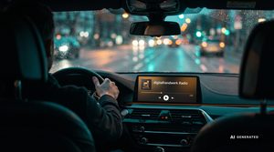 Autofahrt mit digitalhandwerk Radio