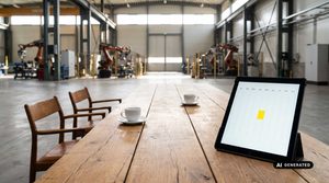 Industrie Roboter mit Kalender